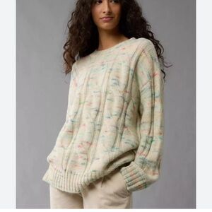 AMERICA EAGLE WHOA SO SOFT CABLE KNIT SWEATER (772)